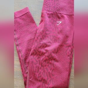 Gymshark Berry Leopard Print Leggings